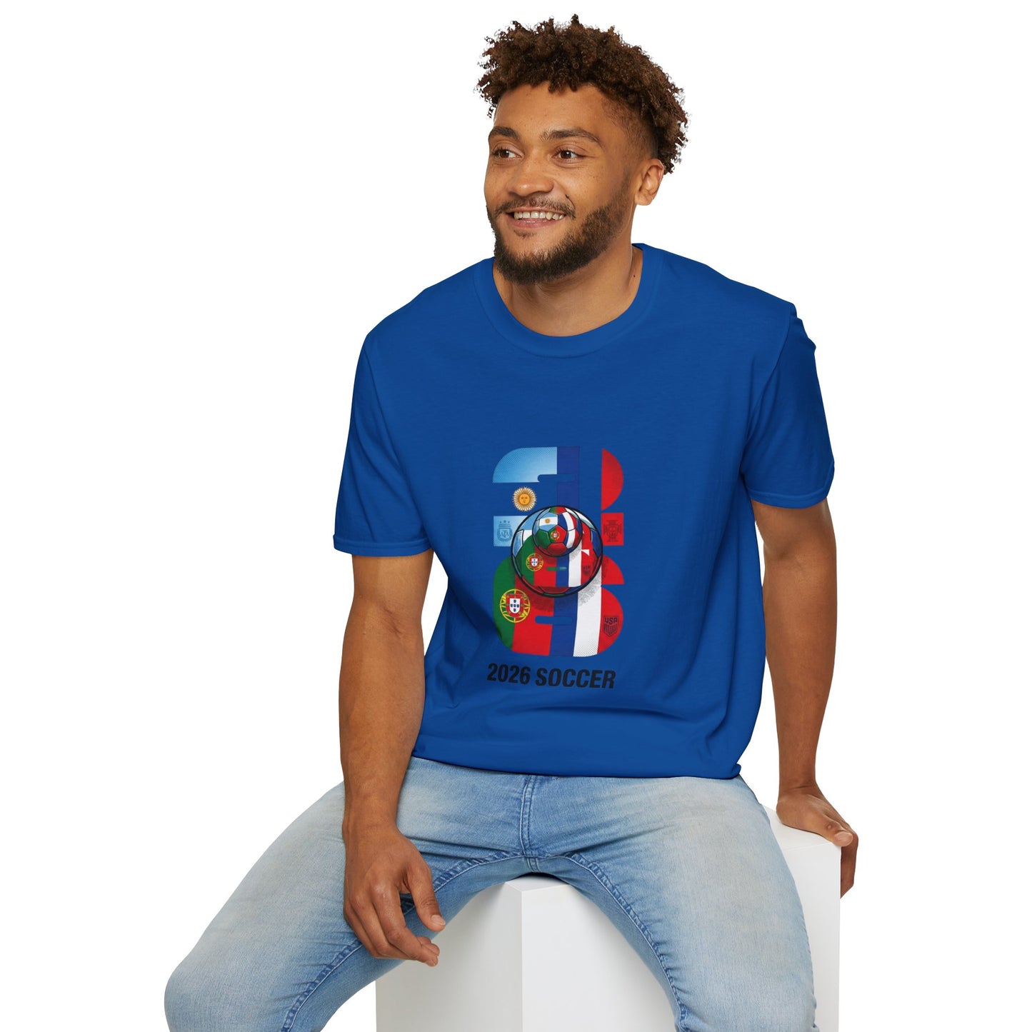 2026 Soccer World Flags T-Shirt | Football Tournament Graphic Tee