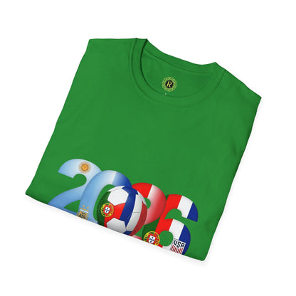 2026 Soccer Unisex Shirt | POR ARG FRA USA Football Tee