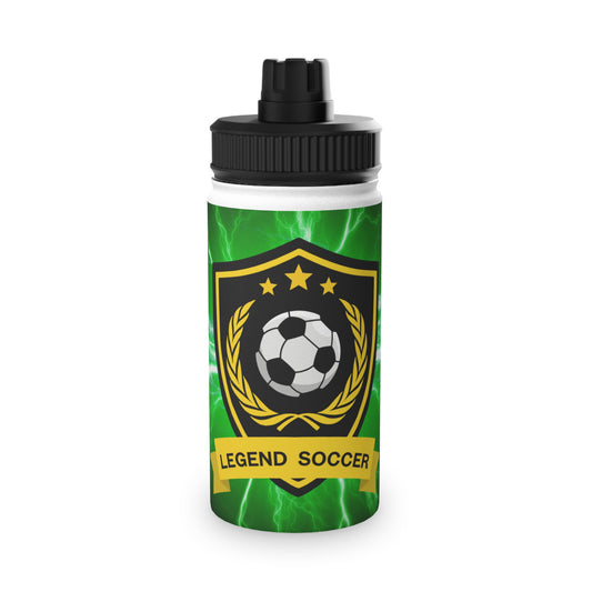 Soccer Stainless Steel Water Bottle - Sporty Design for Athletes