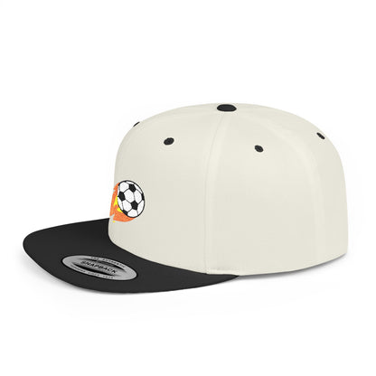 Soccer Ball Flat Bill Snapback Hat - Stylish Snapback Cap for Casual Outfits and Streetwear