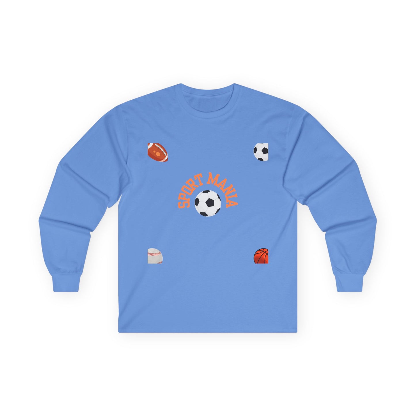 Sport Long Sleeve Tee - Fun Sports Design for Active Lifestyle
