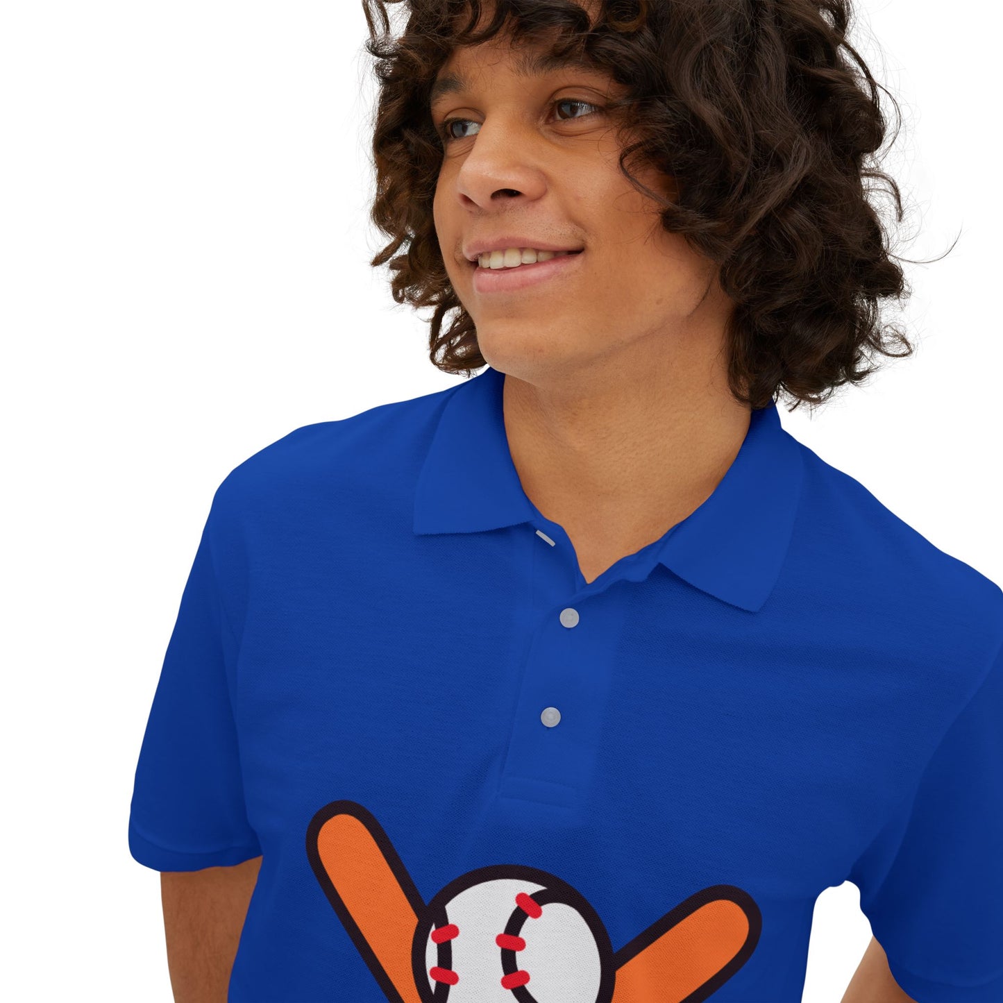 Men's Polo Tee - Baseball Piqué Polo