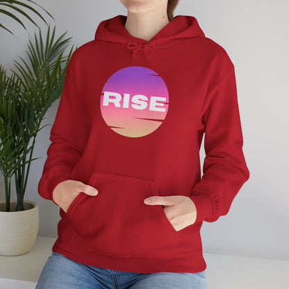 Women's Rise Graphic Hoodie - Cozy & Inspirational Sweatshirt