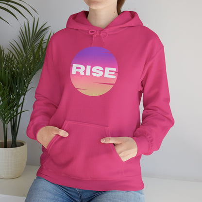 Women's Rise Graphic Hoodie - Cozy & Inspirational Sweatshirt