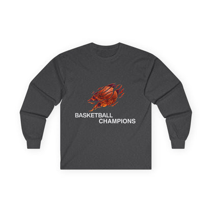 Basketball Champions Long Sleeve Tee - Unisex Cotton Shirt
