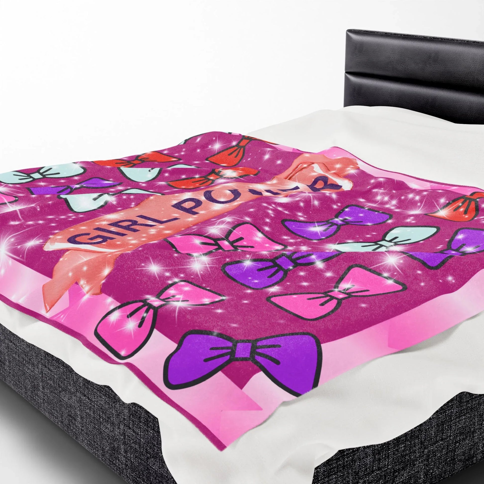 Girl Power Plush Blanket - Cozy Kids Throw & Inspirational Home Decor Gift - RizQ Life 