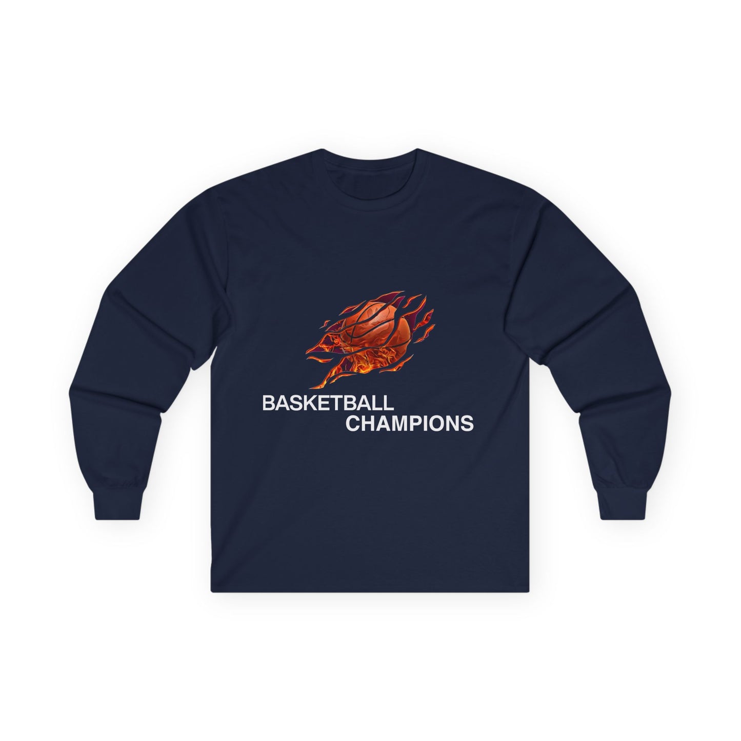 Basketball Champions Long Sleeve Tee - Unisex Cotton Shirt