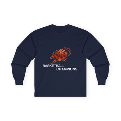 Basketball Champions Long Sleeve Tee - Unisex Cotton Shirt