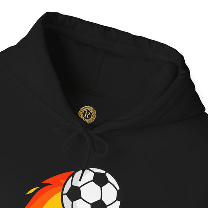 Soccer Fire Ball Hoodie - Men's Heavy Blend Hooded Sweatshirt