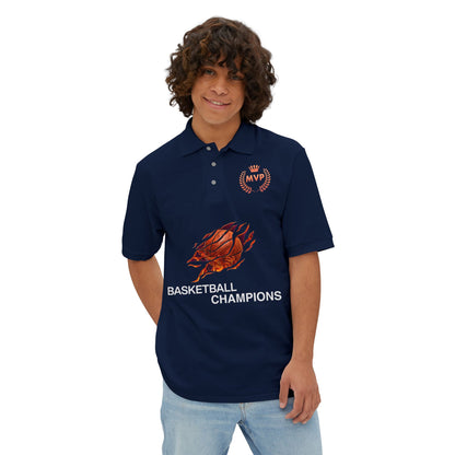 Basketball Pique Polo T- shirt