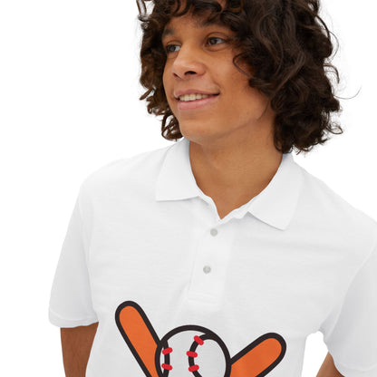Men's Polo Tee - Baseball Piqué Polo