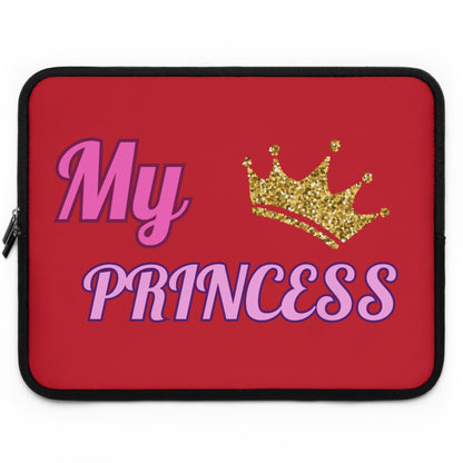 My Princess Laptop Sleeve — Glitter Crown Protective Sleeve for Girls