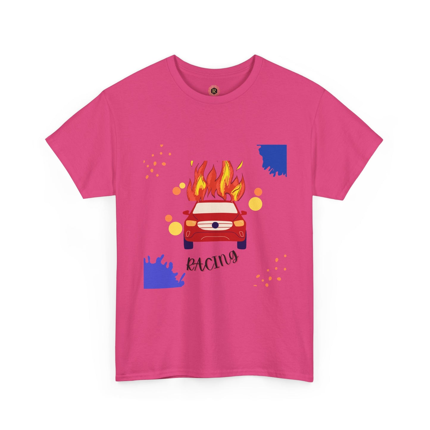 Unisex Racing Graphic T-Shirt – Heavy Cotton Car Racing Tee for Men & Women, Casual Motorsport Fan Shirt, Short Sleeve Top, Sizes S-5XL