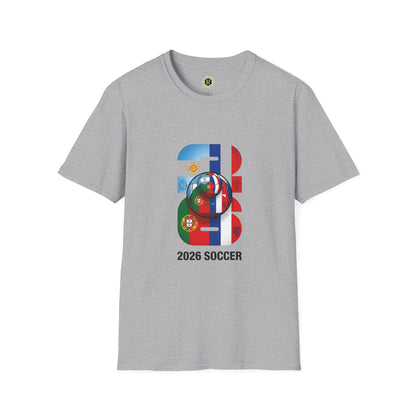 2026 Soccer World Flags T-Shirt | Football Tournament Graphic Tee