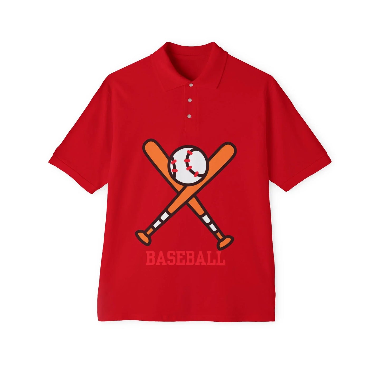 Men's Polo Tee - Baseball Piqué Polo for Casual Sports - RizQ Life 