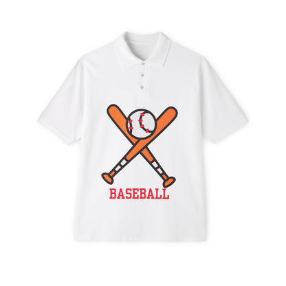 Men's Polo Tee - Baseball Piqué Polo