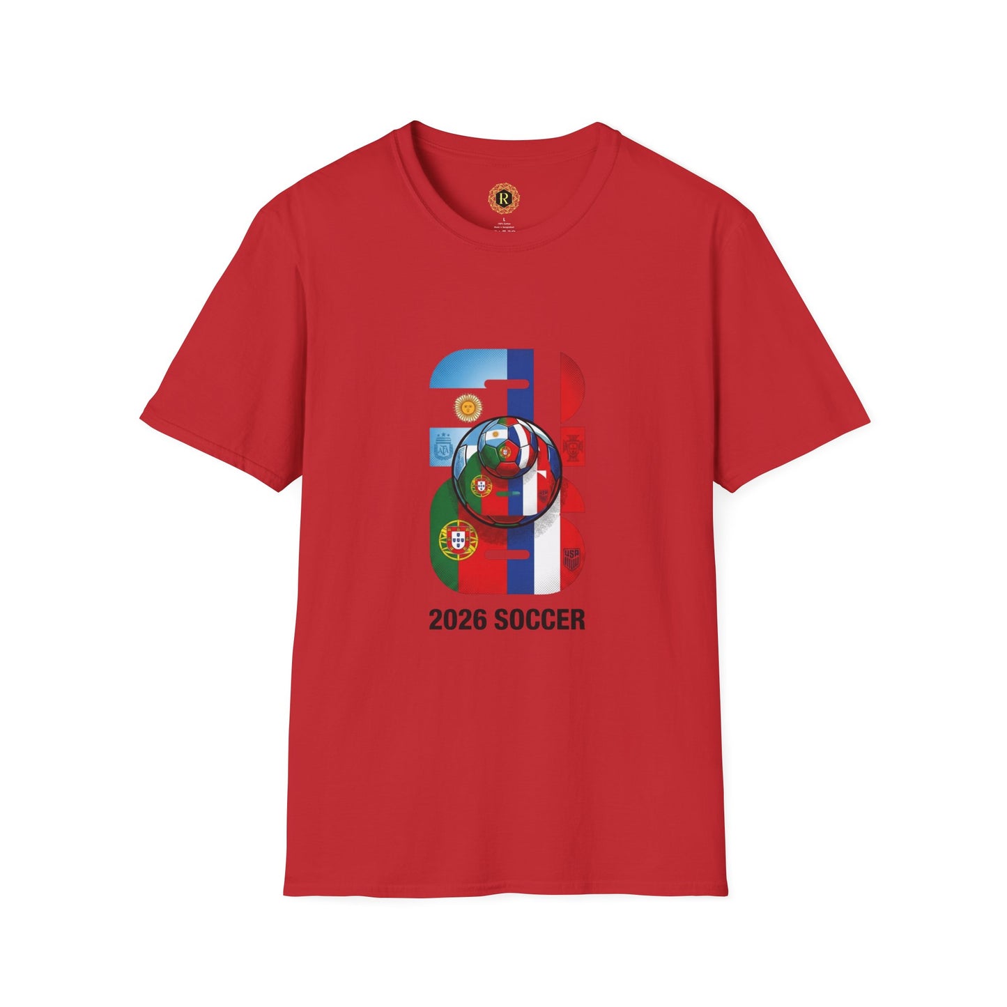 2026 Soccer World Flags T-Shirt | Football Tournament Graphic Tee