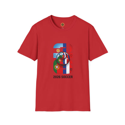 2026 Soccer World Flags T-Shirt | Football Tournament Graphic Tee