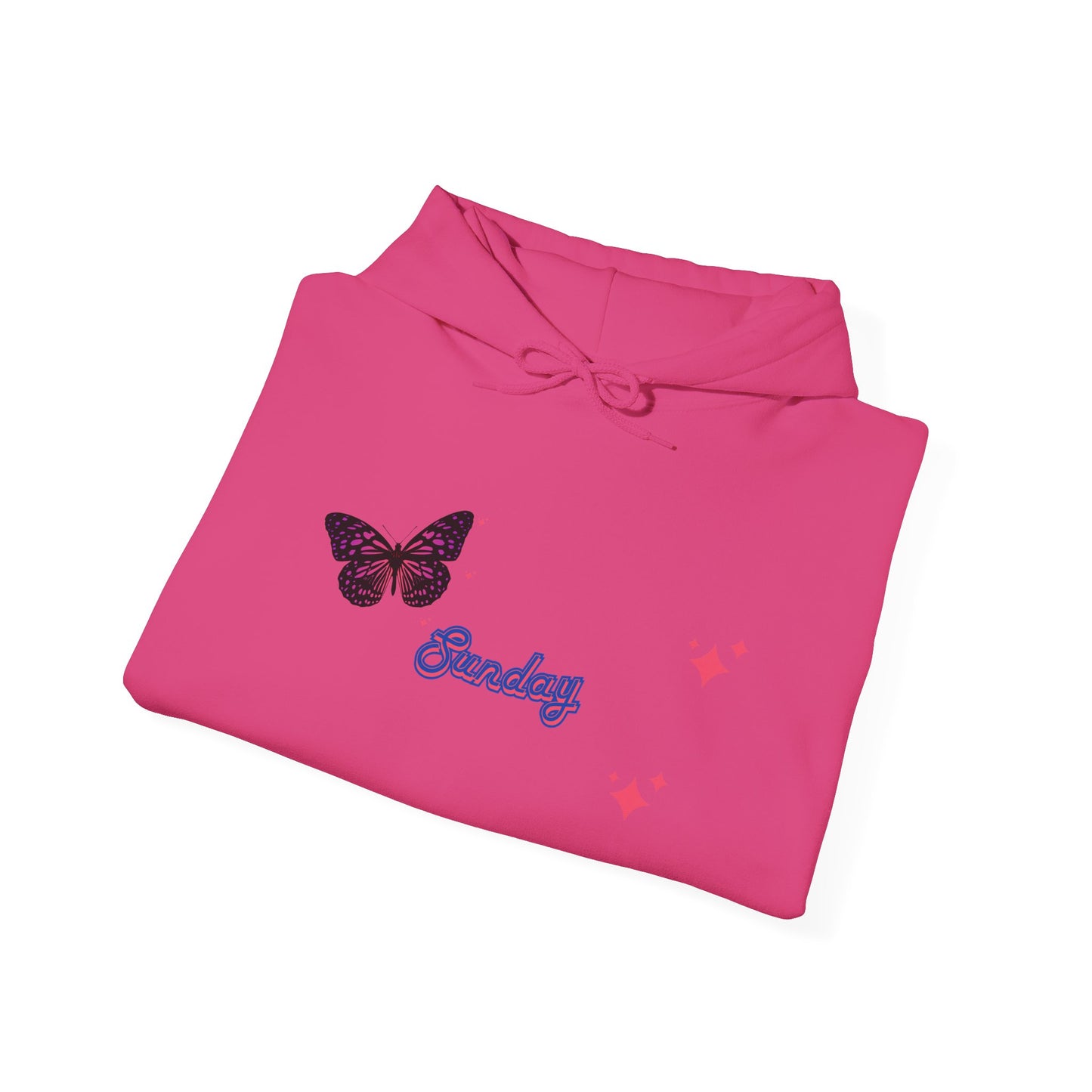 Butterfly Sunday Hoodie Sweatshirt For Women