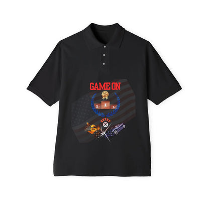 Men's Game Piqué Polo - Casual Sportswear Tee for Active Lifestyle - RizQ Life 