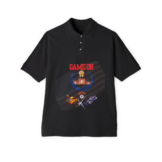 Men's Game Piqué Polo - Casual Sportswear Tee for Active Lifestyle