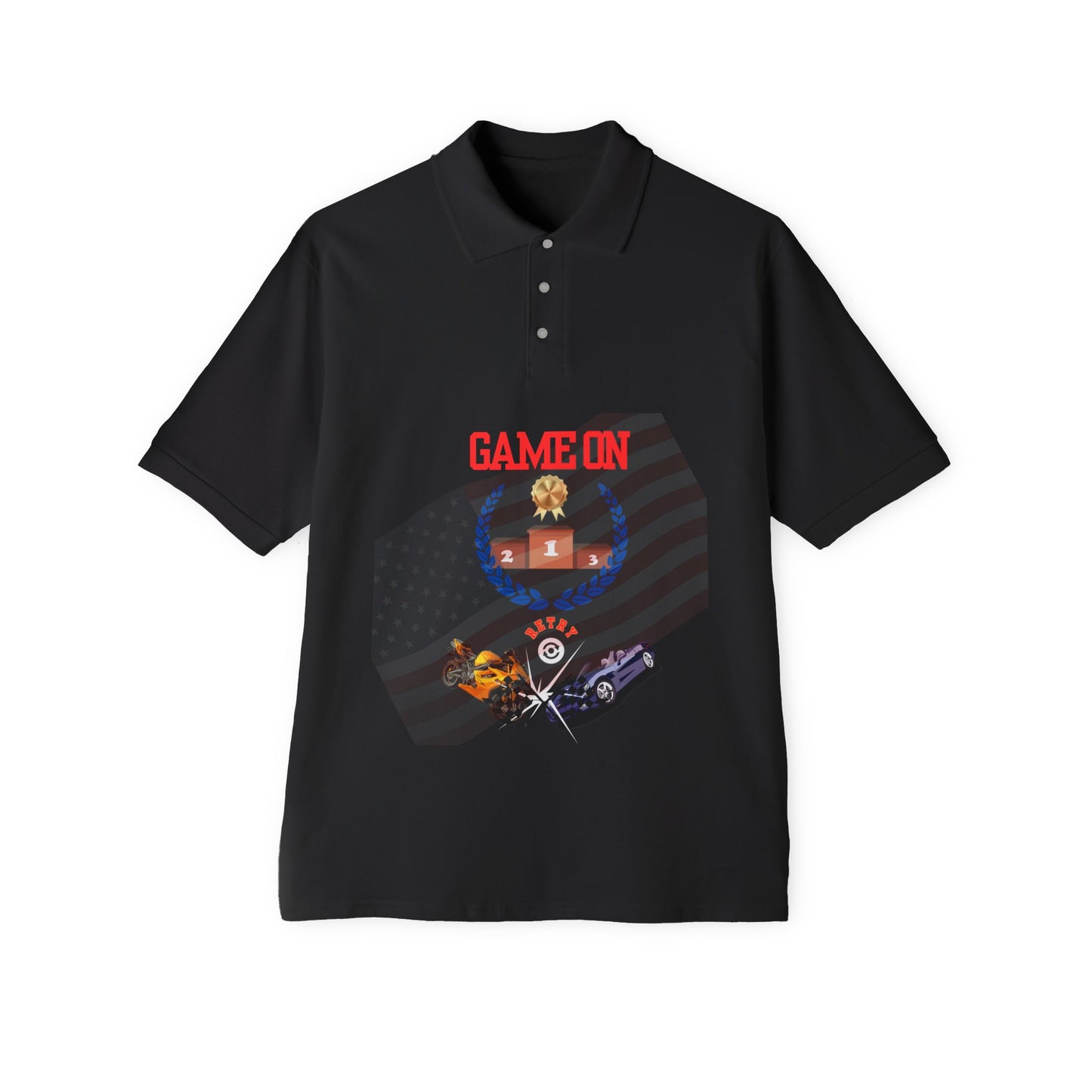 Men's Polo Shirt - Casual Sportswear Tee for Active Lifestyle