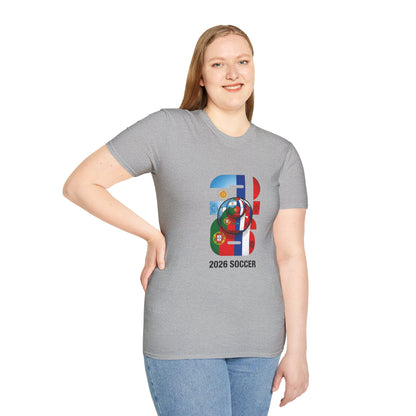 2026 Soccer World Flags T-Shirt | Football Tournament Graphic Tee