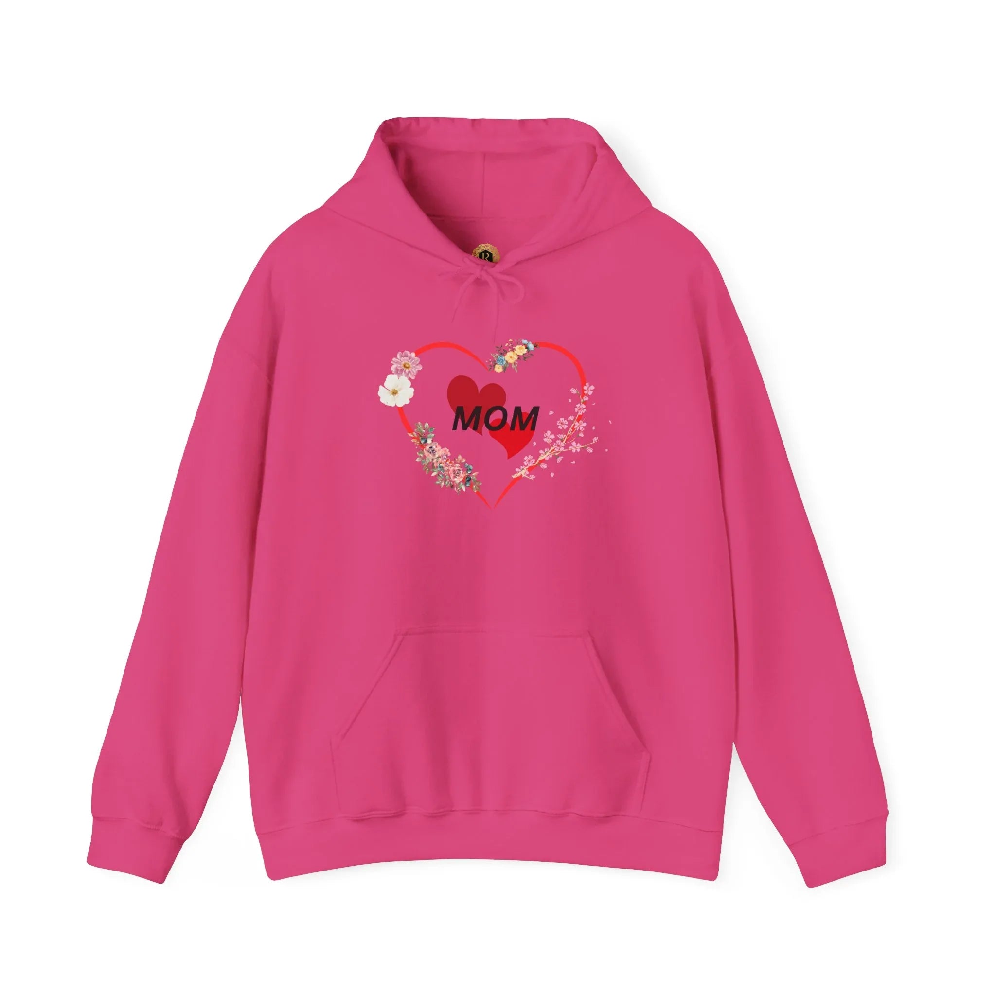 Mom Love Hoodie - Floral Heart Design - Perfect Gift for Mother's Day - RizQ Life 