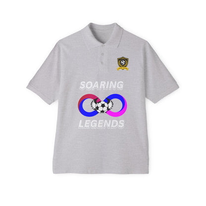 Soccer Polo - Soaring Legends & soccer Design for Sports Enthusiasts
