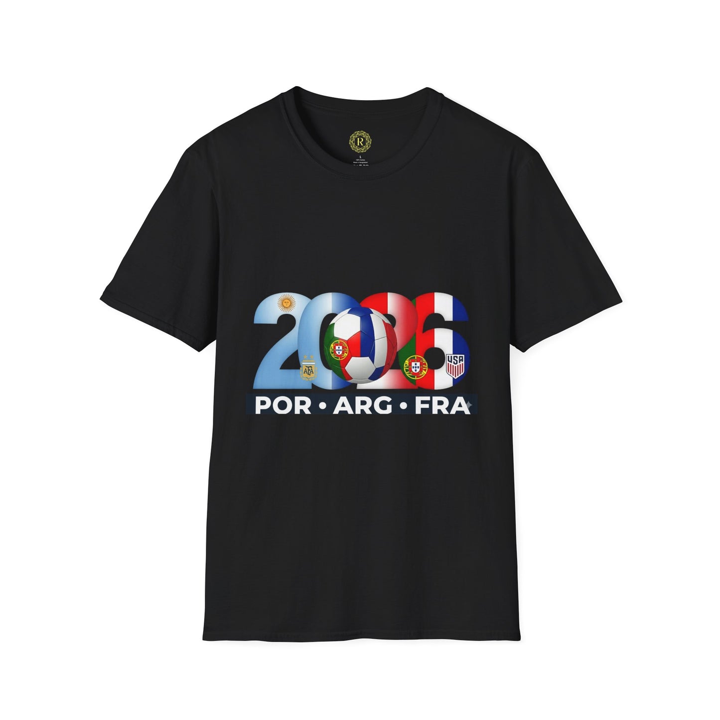 2026 Soccer Unisex Shirt | POR ARG FRA USA Football Tee