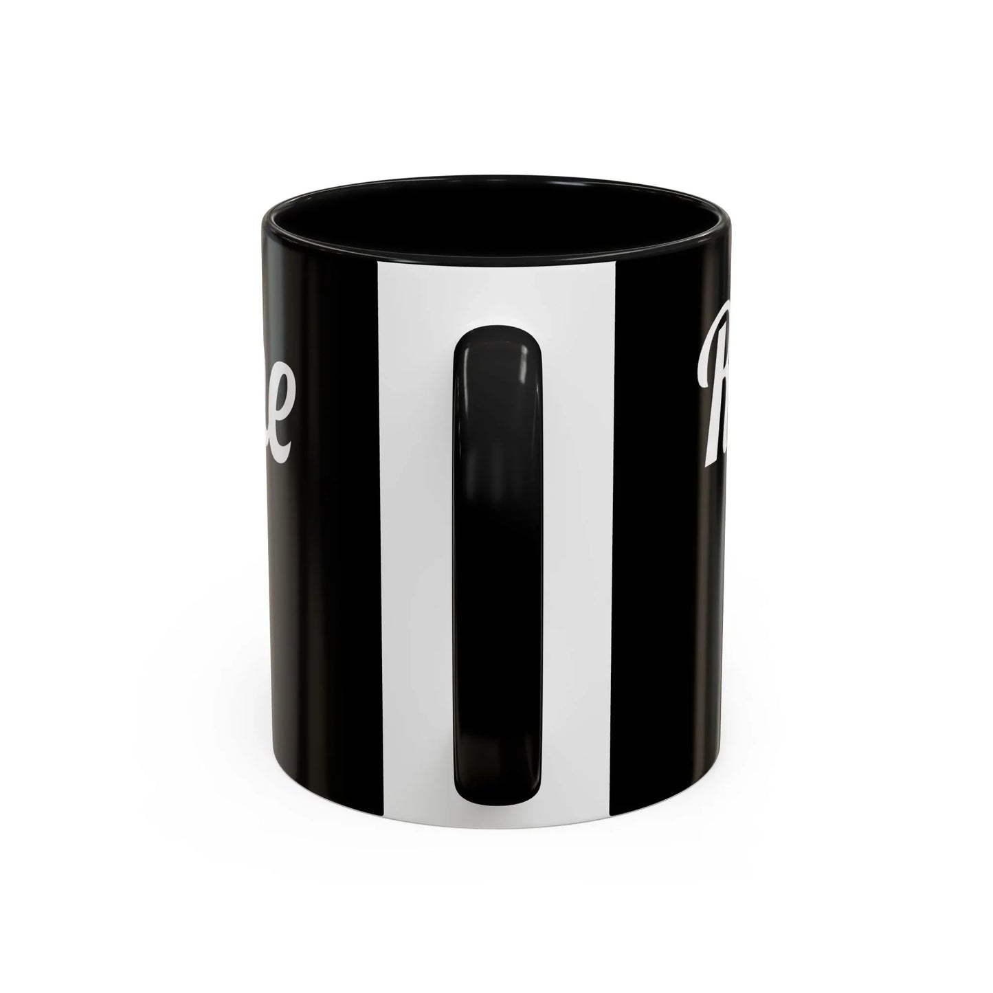 Rise & Shine Accent Coffee Mug - Motivational Black Mug for Morning Boost - RizQ Life 