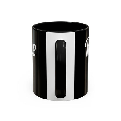 Rise & Shine Accent Coffee Mug - Motivational Black Mug for Morning Boost - RizQ Life 