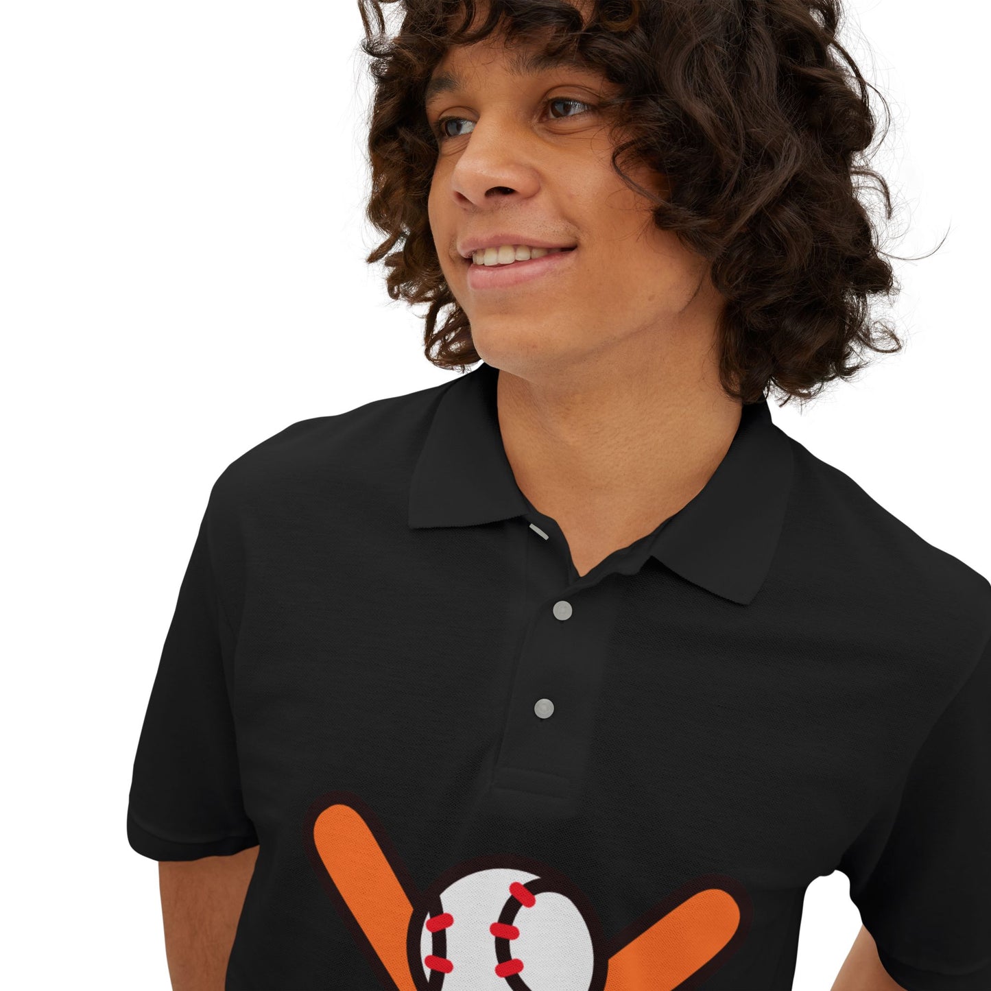 Men's Polo Tee - Baseball Piqué Polo