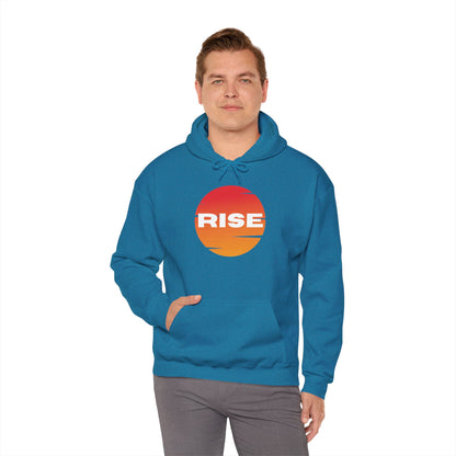Men's Rise Sunset Hoodie - Comfortable Heavy Blend Sweatshirt