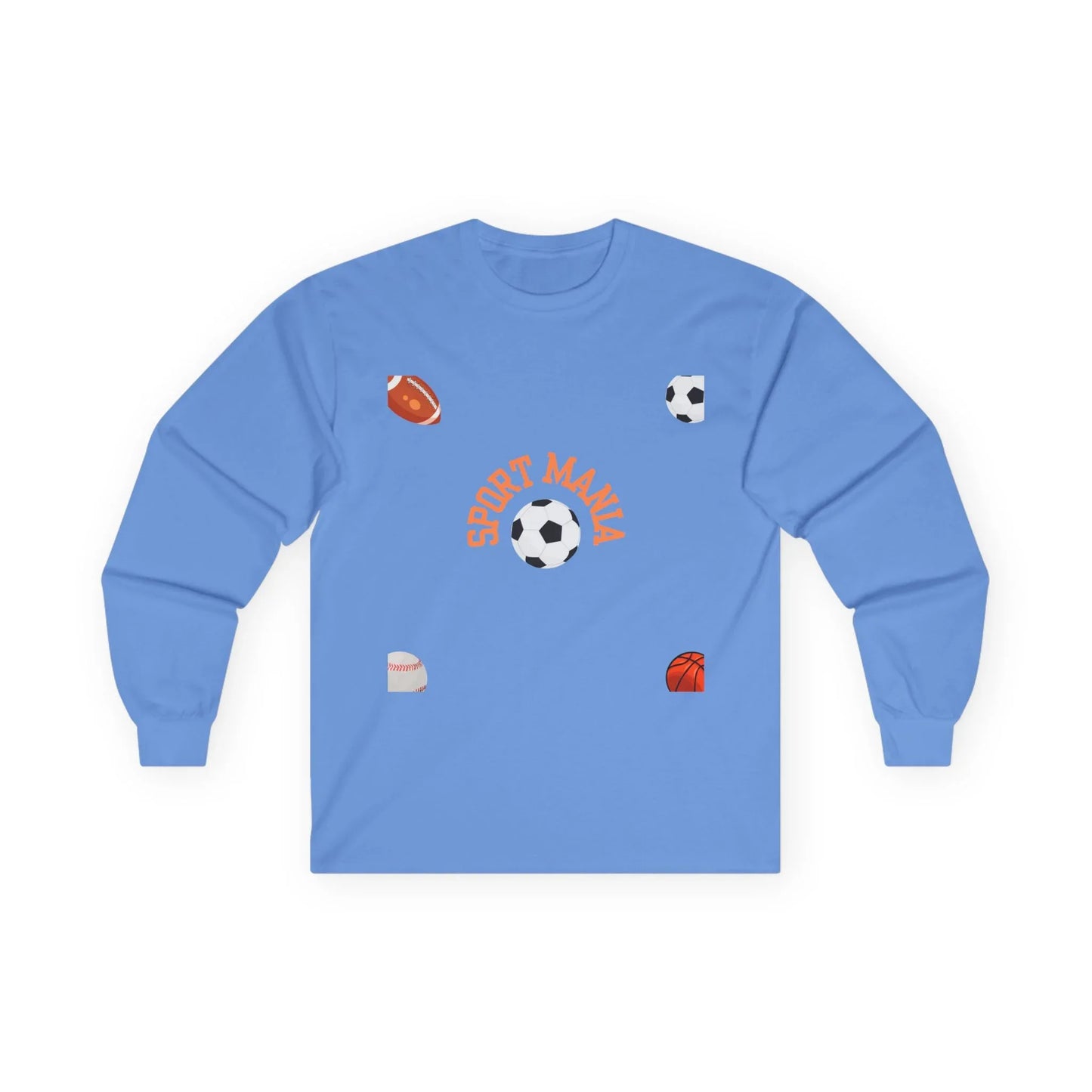 Sport Long Sleeve Tee - Fun Sports Design for Active Lifestyle - RizQ Life 