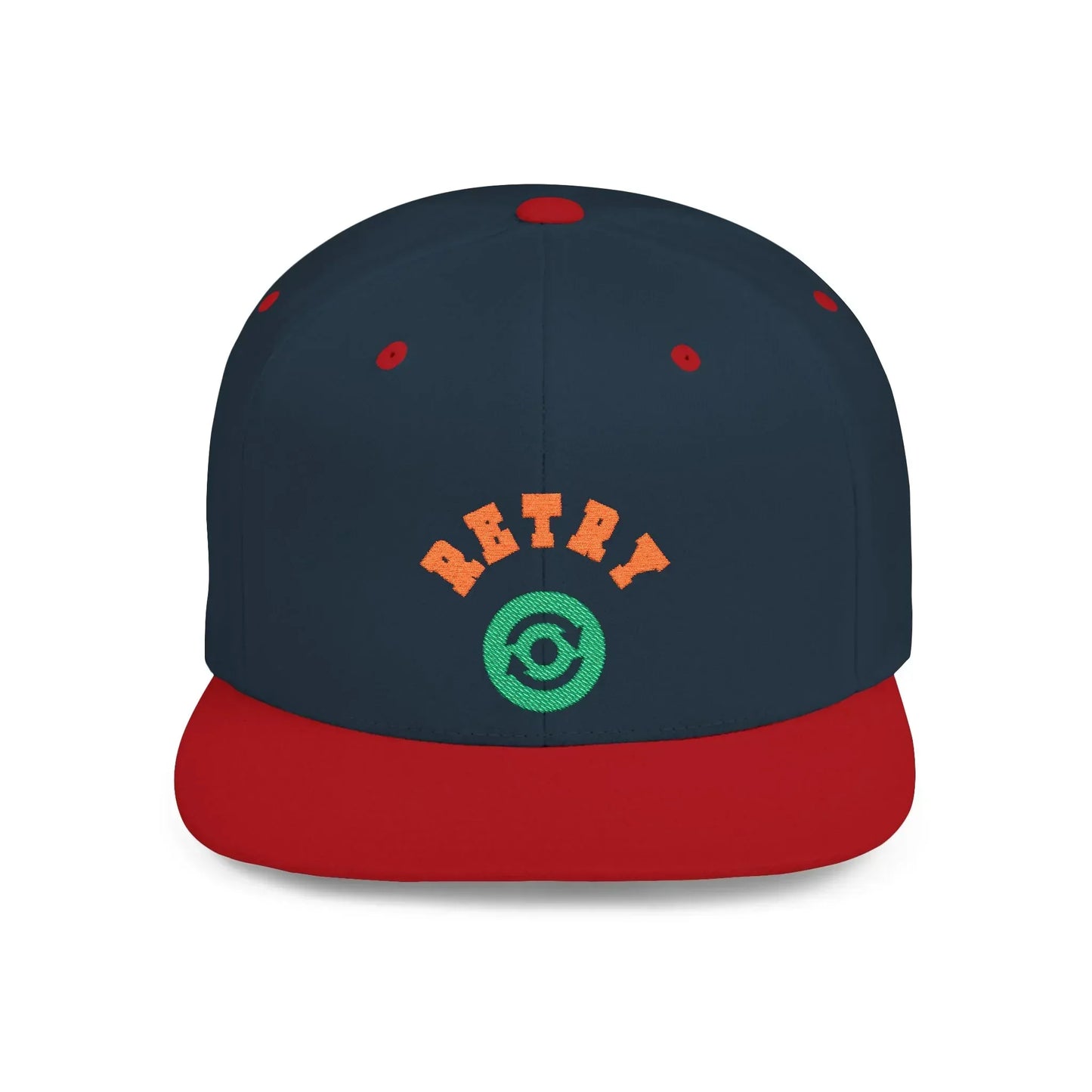 Retry Vintage Flat Bill Snapback Cap – Adjustable streetwear hat for men & women. Ideal gift for casual fashion, festivals, and urban style. - RizQ Life 
