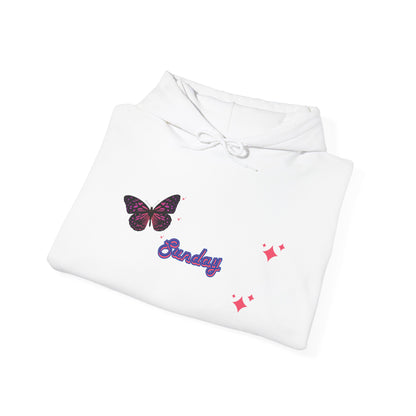 Butterfly Sunday Hoodie Sweatshirt For Women