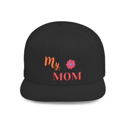 Mom Flat Bill Snapback – Adjustable baseball hat, perfect Mother’s Day gift for moms. Stylish, comfortable, and versatile for everyday wear. - RizQ Life 
