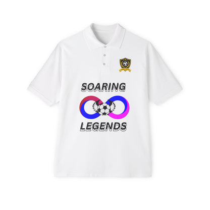 Soccer Polo - Soaring Legends & soccer Design for Sports Enthusiasts