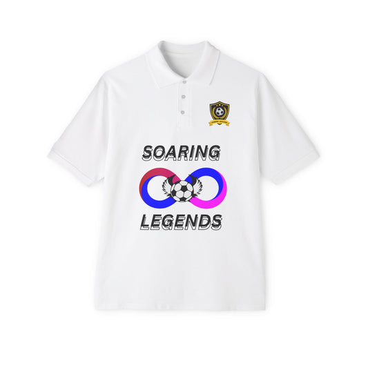 Soccer Polo - Soaring Legends & soccer Design for Sports Enthusiasts