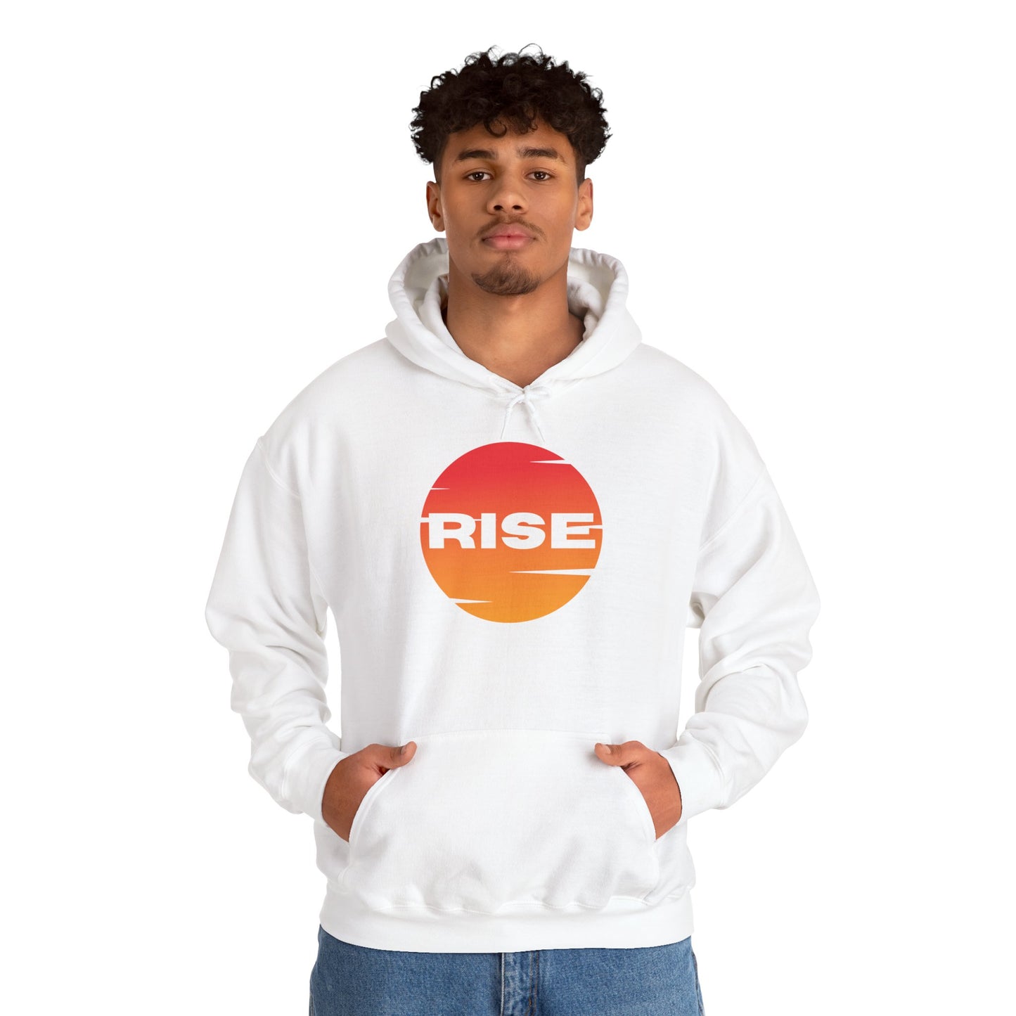 Men's Rise Sunset Hoodie - Comfortable Heavy Blend Sweatshirt