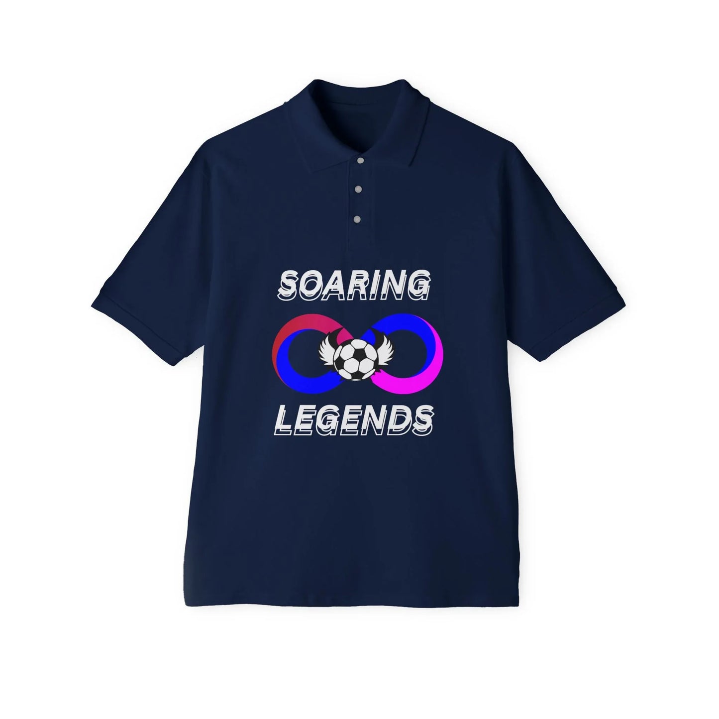Men's Piqué Polo - Soaring Legends Soccer Shirt - RizQ Life 
