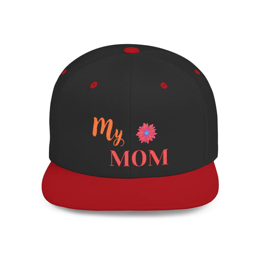 Mom Flat Bill Snapback – Adjustable baseball hat, perfect Mother’s Day gift for moms. Stylish, comfortable, and versatile for everyday wear.