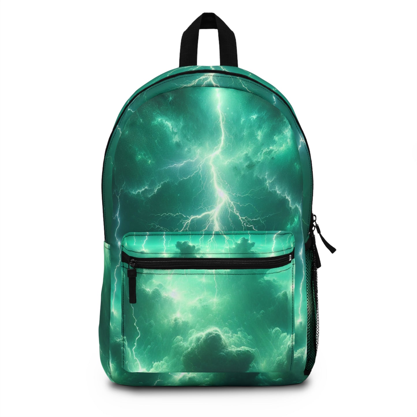 Electric Storm Backpack, Lightning Design Daypack, Trendy School Bag, Travel Essentials for Adventurers, Unique Gift for Nature Lovers
