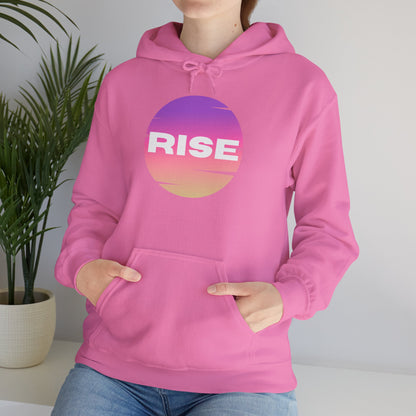 Women's Rise Graphic Hoodie - Cozy & Inspirational Sweatshirt