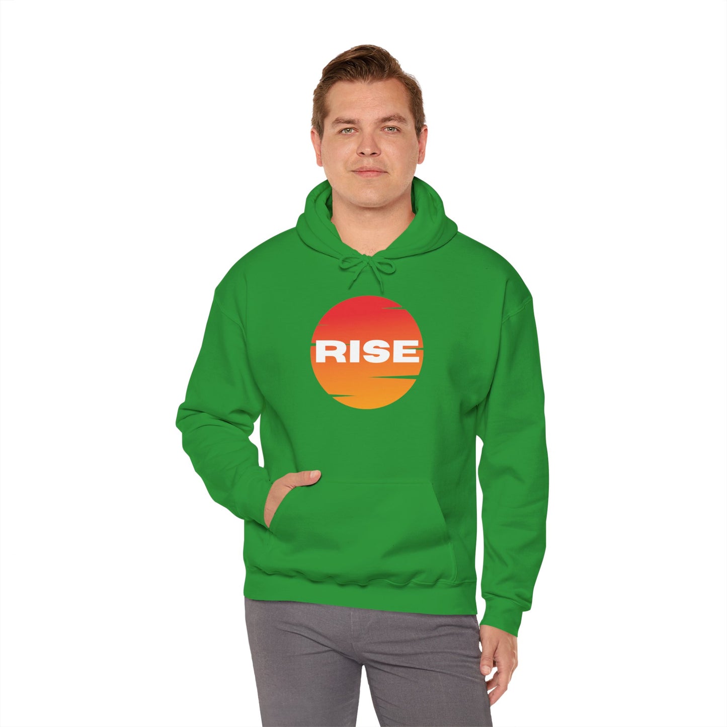 Men's Rise Sunset Hoodie - Comfortable Heavy Blend Sweatshirt