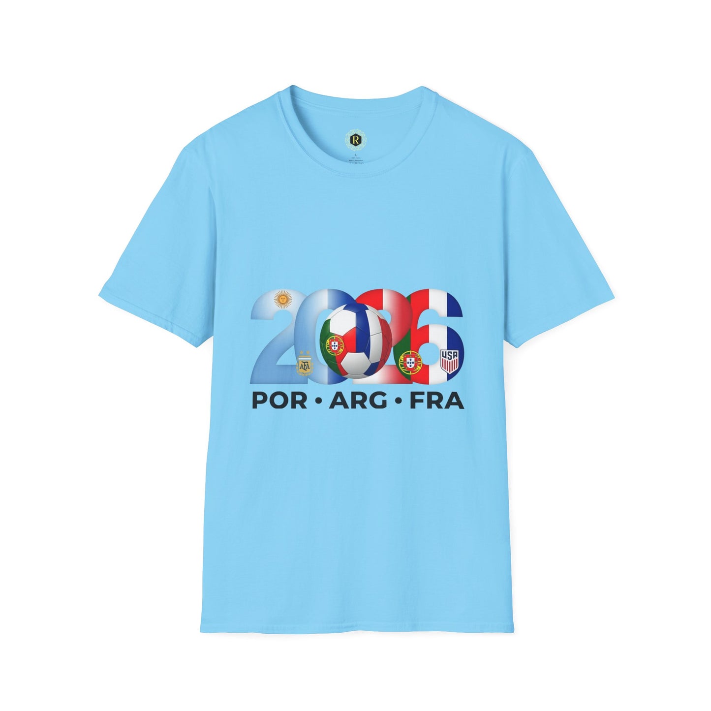 2026 Soccer Unisex Shirt | POR ARG FRA USA Football Tee