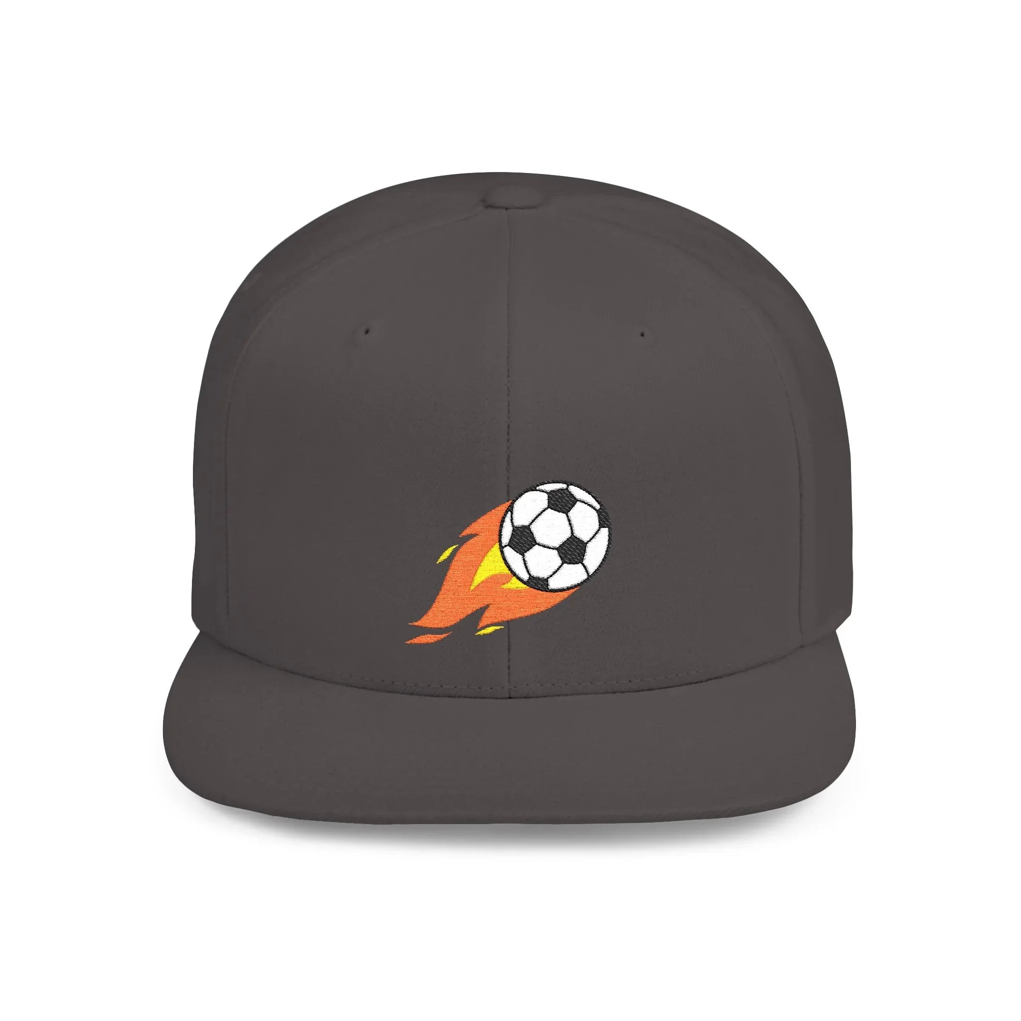 Soccer Ball Flat Bill Snapback Hat - Stylish Snapback Cap for Casual Outfits and Streetwear - RizQ Life 