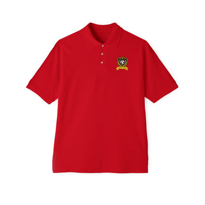 Men's Soccer Piqué Polo with Sporty Design