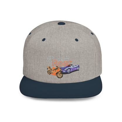 Rush & Rore Vintage Game Snapback Cap — Flat Bill Car Lover Hat